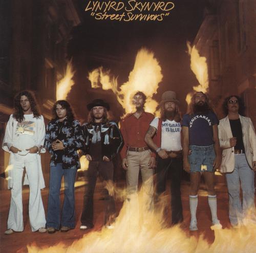Lynyrd Skynyrd Street Survivors - Withdrawn - Mispressed label vinyl LP album (LP record) UK LRDLPST748910
