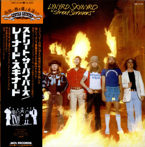 Lynyrd Skynyrd Street Survivors vinyl LP album (LP record) Japanese LRDLPST241664