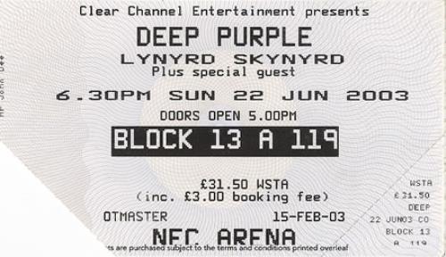 Lynyrd Skynyrd Vicious Cycle Tour - Programme & Ticket tour programme UK LRDTRVI383707