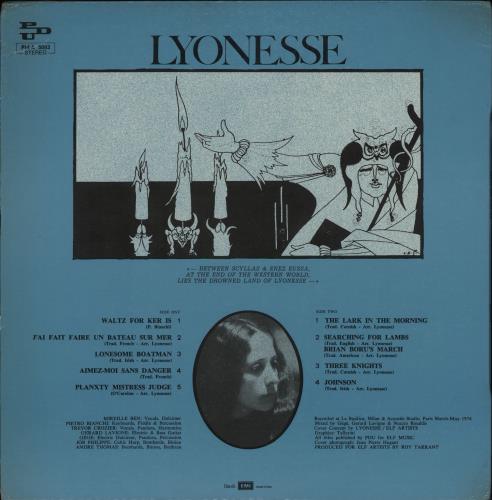 Lyonesse Lyonesse vinyl LP album (LP record) Italian 2ZXLPLY757776