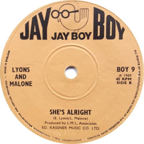 Lyons & Malone Dr. Gentle - Solid Centre - A Label 7" vinyl single (7 inch record / 45) UK N8P07DR637474