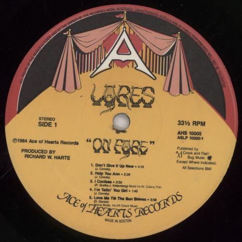Lyres On Fyre vinyl LP album (LP record) US 1Y8LPON861590
