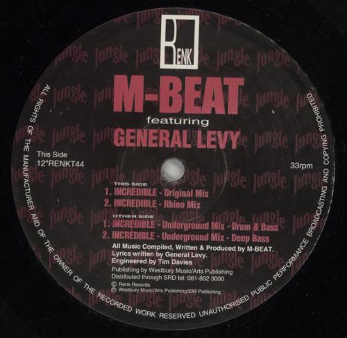 M-Beat Incredible 12" vinyl single (12 inch record / Maxi-single) UK N-E12IN656669