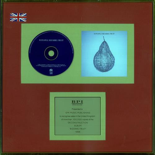 M-People Bizarre Fruit award disc UK MPEAWBI528771