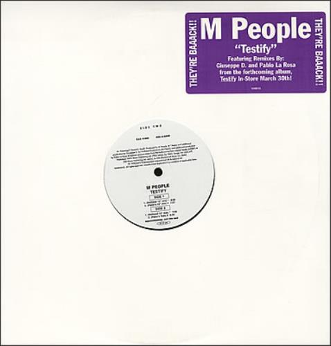 M-People Testify 2 X12" 12" vinyl single (12 inch record / Maxi-single) US MPE12TE139379