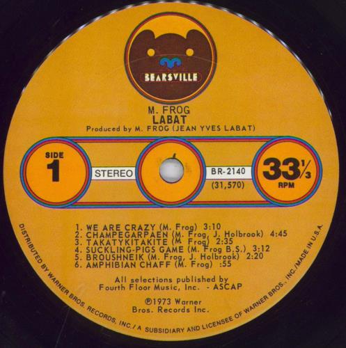 M. Frog M. Frog vinyl LP album (LP record) US 2CGLPMF832480