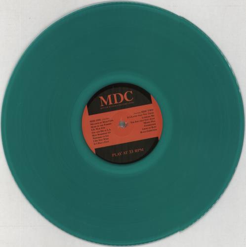 M.D.C. Hey Cop!!! If I Had A Face Like Yours... - Green Vinyl vinyl LP album (LP record) US QBFLPHE857319