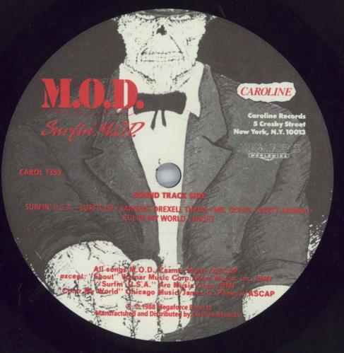 M.O.D. Surfin' M.O.D. vinyl LP album (LP record) US M7ZLPSU820689