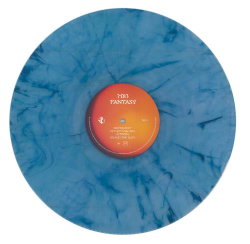 M83 Fantasy - Blue Marbled Vinyl + Opened Shrink 2-LP vinyl record set (Double LP Album) UK M832LFA872651