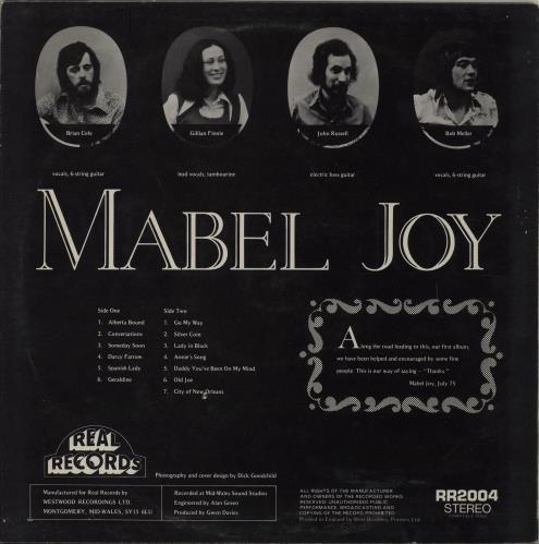 Mabel Joy Mabel Joy vinyl LP album (LP record) UK 2FDLPMA762501
