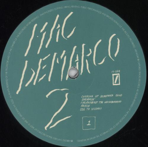 Mac DeMarco 2 [Two] + poster vinyl LP album (LP record) US Q0ELPTW820536
