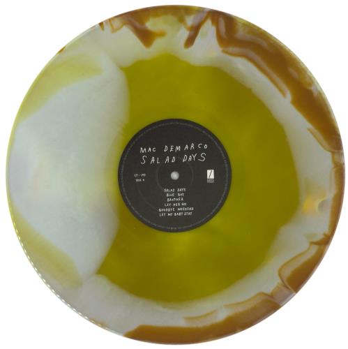Mac DeMarco Salad Days - White, Yellow & Brown Swirl Vinyl vinyl LP album (LP record) US Q0ELPSA871067