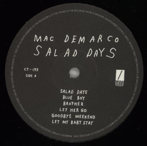 Mac DeMarco Salad Days vinyl LP album (LP record) US Q0ELPSA878013