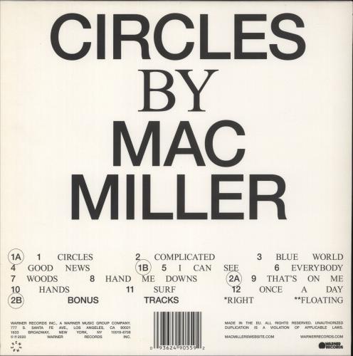 Mac Miller Circles - Clear Vinyl - Title Sticker 2-LP vinyl record set (Double LP Album) UK 1TM2LCI871952