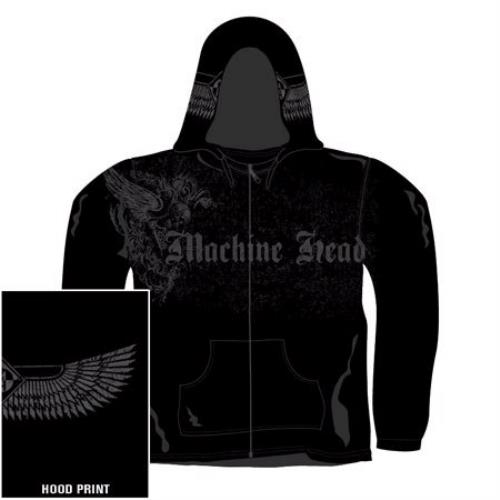 Machine Head Wings Zip-Up Hoodie - Medium clothing UK MHEMCWI419736