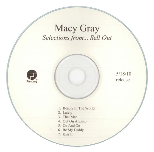 Macy Gray Selections From... Sell Out CD-R acetate US MYGCRSE512311