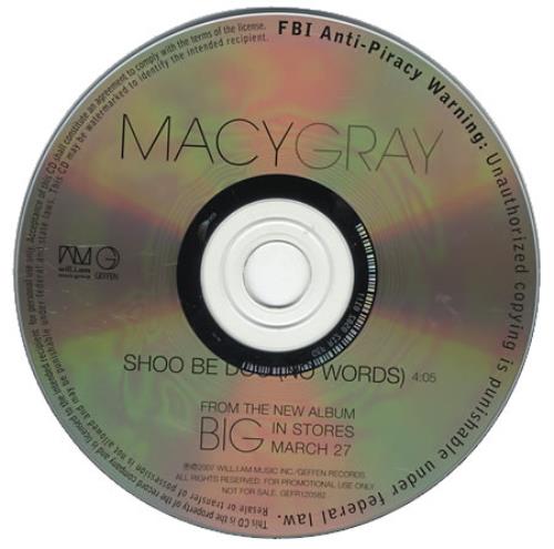 Macy Gray Shoo Be Doo (No Words) CD single (CD5 / 5") US MYGC5SH397837