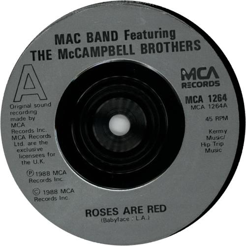 Mac Band Roses Are Red Injection UK 7" vinyl single (7 inch record / 45) (301711)