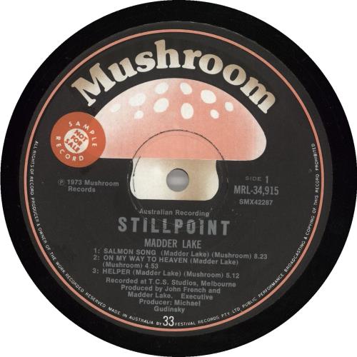 Madder Lake Stillpoint vinyl LP album (LP record) Australian 0VZLPST736914