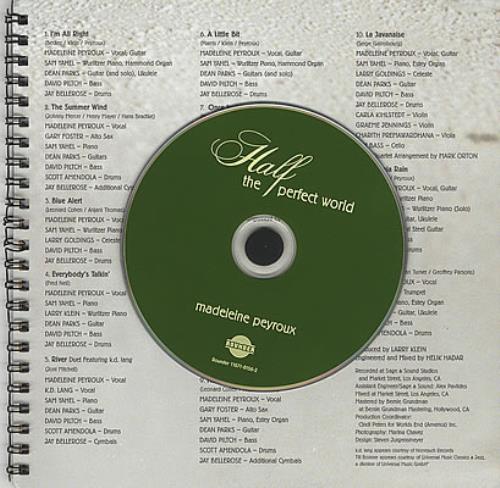 Madeleine Peyroux Half The Perfect World CD album (CDLP) US MNPCDHA382548