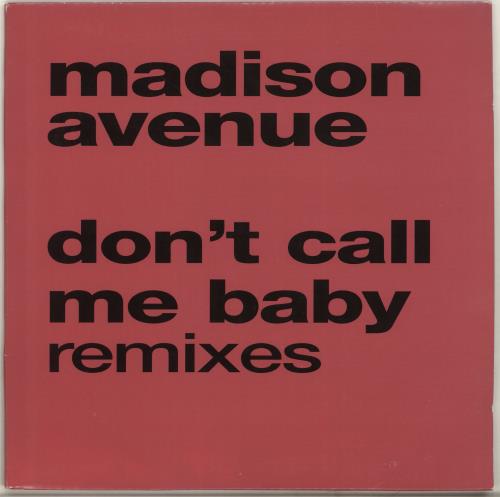 Madison Avenue Don't Call Me Baby Remixes 12" vinyl single (12 inch record / Maxi-single) UK MVI12DO267123