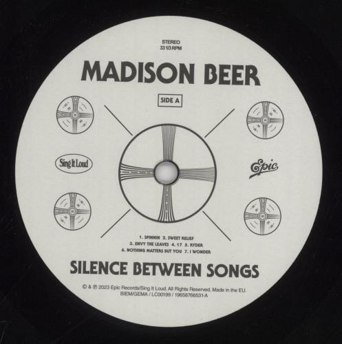 Madison Beer Silence Between Songs vinyl LP album (LP record) UK 64KLPSI860648