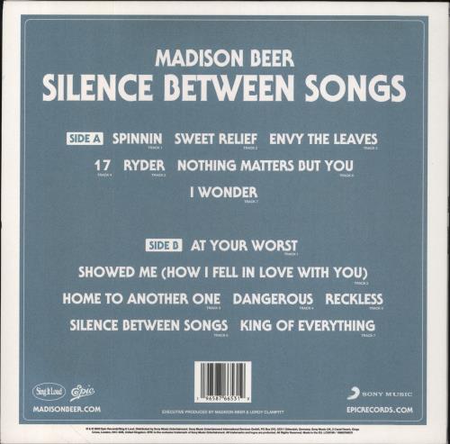 Madison Beer Silence Between Songs vinyl LP album (LP record) UK 64KLPSI860648