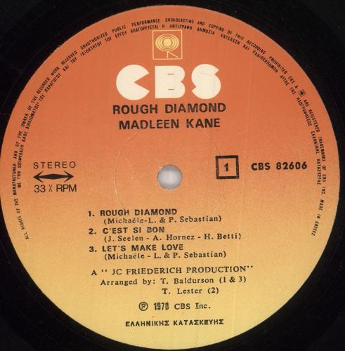 Madleen Kane Rough Diamond vinyl LP album (LP record) Greek MA7LPRO743677