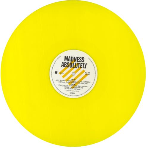 Madness Absolutely: 40th Anniversary - Yellow Vinyl vinyl LP album (LP record) UK MDNLPAB830668