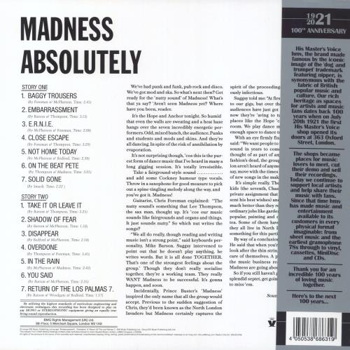 Madness Absolutely: 40th Anniversary - Yellow Vinyl vinyl LP album (LP record) UK MDNLPAB830668