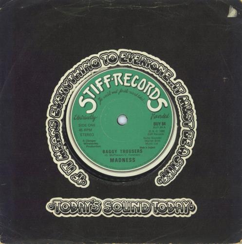 Madness Baggy Trousers - 1st - Green 7" vinyl single (7 inch record / 45) UK MDN07BA800984