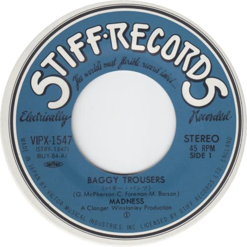 Madness Baggy Trousers 7" vinyl single (7 inch record / 45) Japanese MDN07BA656563