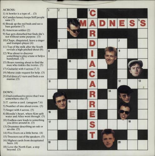 Madness Cardiac Arrest - Reversed P/S 7" vinyl single (7 inch record / 45) UK MDN07CA643648