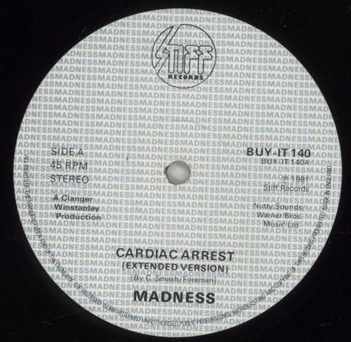 Madness Cardiac Arrest 12" vinyl single (12 inch record / Maxi-single) UK MDN12CA44265