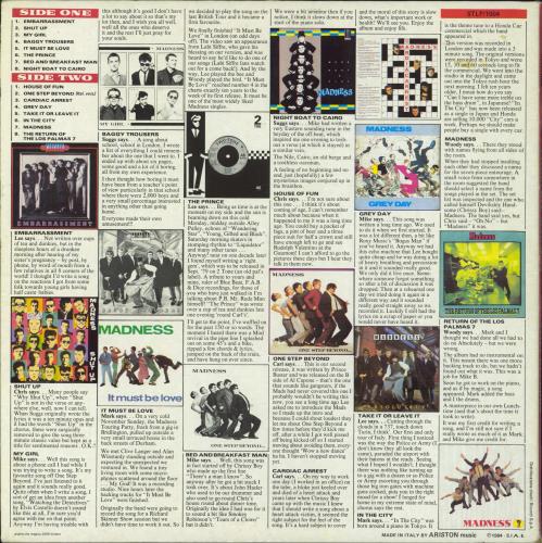 Madness Complete Madness vinyl LP album (LP record) Italian MDNLPCO794830