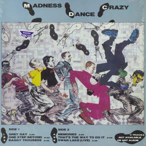 Madness Dance Crazy - Shrink 12" vinyl single (12 inch record / Maxi-single) Norwegian MDN12DA798710