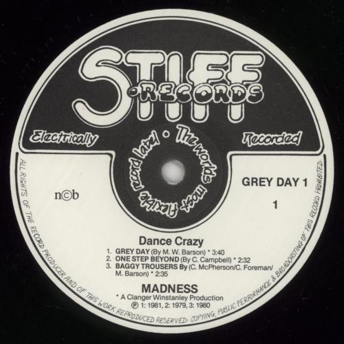 Madness Dance Crazy 12" vinyl single (12 inch record / Maxi-single) Norwegian MDN12DA871625