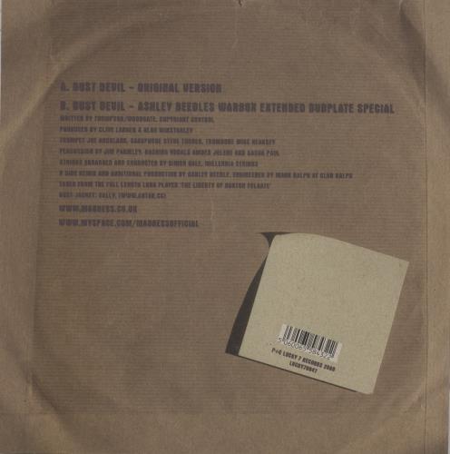 Madness Dust Devil 10" vinyl single (10 inch record) UK MDN10DU871125