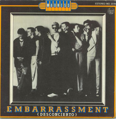 Madness Embarrassment (Desconcierto) 7" vinyl single (7 inch record / 45) Spanish MDN07EM801063