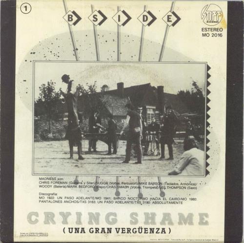 Madness Embarrassment (Desconcierto) 7" vinyl single (7 inch record / 45) Spanish MDN07EM801063