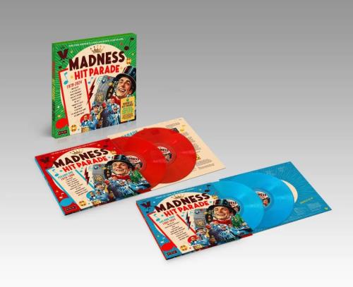Madness Hit Parade 1979-2024 - Red & Blue Translucent Vinyl - Green Slipcase Box - Sealed 4-LP vinyl album record set UK MDN4LHI879303