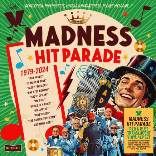 Madness Hit Parade 1979-2024 - Red & Blue Translucent Vinyl - Green Slipcase Box - Sealed 4-LP vinyl album record set UK MDN4LHI879303