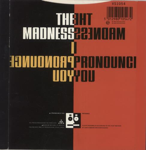 Madness I Pronounce 7" vinyl single (7 inch record / 45) UK MDN07IP27689
