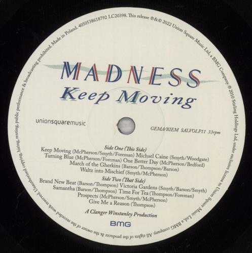 Madness Keep Moving - 180 Gram Vinyl + Opened Shrink vinyl LP album (LP record) UK MDNLPKE840937