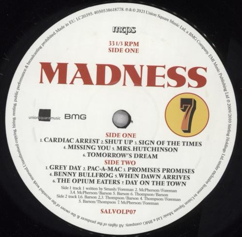 Madness Madness 7 - 180 Gram Vinyl vinyl LP album (LP record) UK MDNLPMA844967