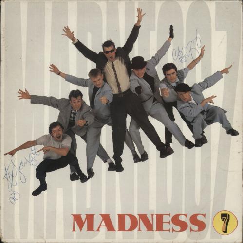 Madness Madness 7 - Autographed vinyl LP album (LP record) UK MDNLPMA865012