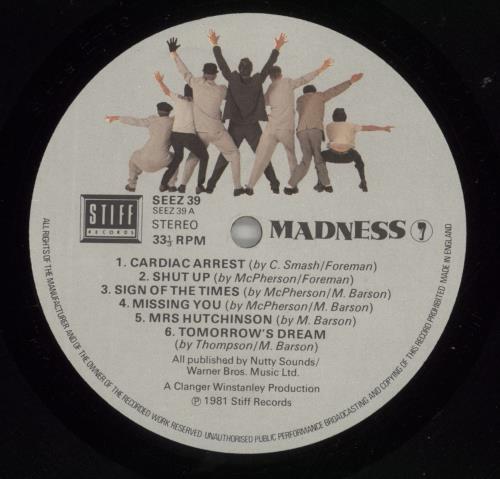Madness Madness 7 - Autographed vinyl LP album (LP record) UK MDNLPMA865012
