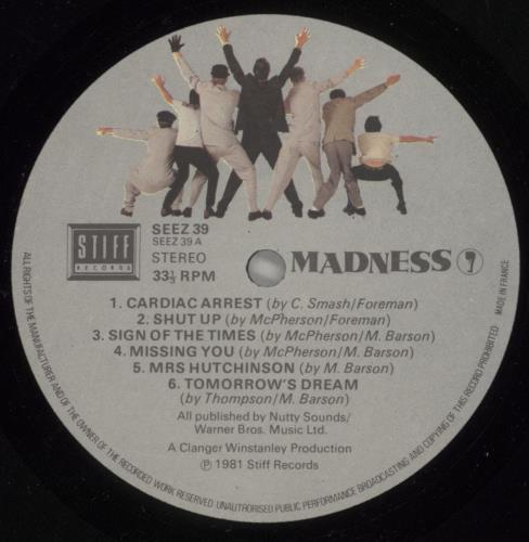 Madness Madness 7 vinyl LP album (LP record) French MDNLPMA856101