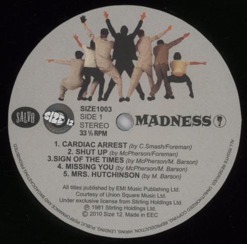 Madness Madness 7 10" vinyl single (10 inch record) UK MDN10MA893836