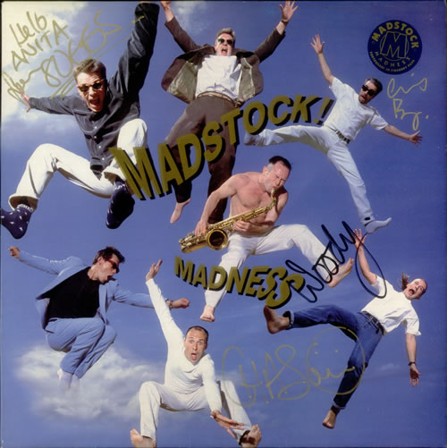Madness Madstock! - Autographed vinyl LP album (LP record) UK MDNLPMA544444